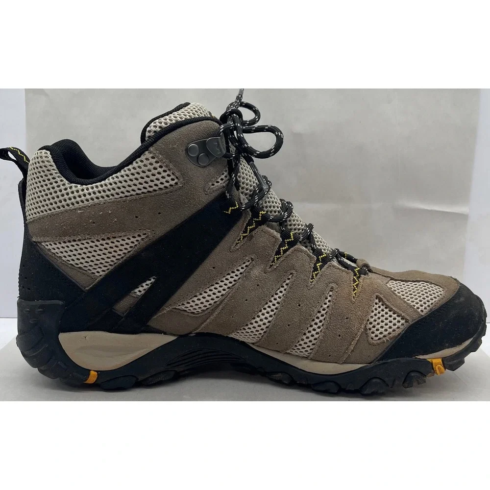 Merrell Alverstone Mid Waterproof‎ Hiking Boots Mens 14 Brown Black J50829